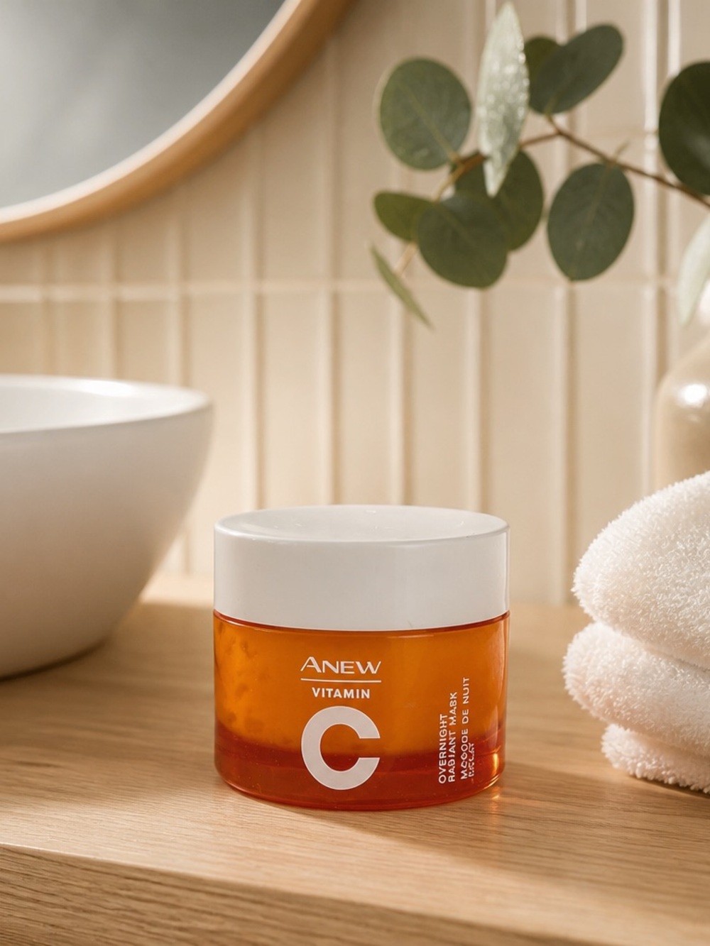 AVON Anew Vitamin C Overnight Radiant Mask Face Cream (1.7 fl oz / 50 ml) - New